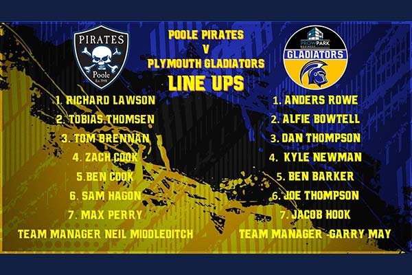 Pirates v The Gladiators – MEETING POSTPONED